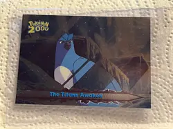 Pokemon 2000 Movie Animation Edition - Holo Foil card 63 The Titans Awaken - Image 1