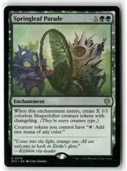 Springleaf Parade Commander: Lorwyn Eclipsed NM Regular Magic MTG - Image 1