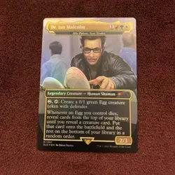 Dr. Ian Malcolm Atla Palani Nest Tender Rainbow Foil Secret Lair Drop MTG NM+ - Image 1