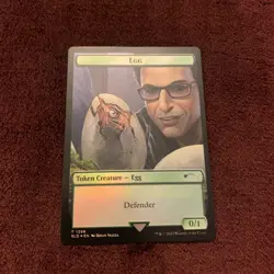 Egg Token (Rainbow Foil) Secret Lair Drop Foil 1398 MTG Magic The Gathering NM+ - Image 1