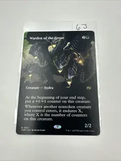 MTG Magic The Gathering Tarkir Dragonstorm Borderless #351 Warden of the Grove - Image 1