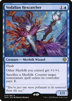 ** Vodalian Hexcatcher ** [NM] Dominaria United MTG Rare Merfolk Wizard Counter - Image 1
