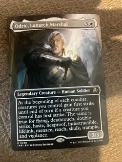 Mtg. Odric, Lunarch Marshal. Borderless. Innistrad Remastered NM Free Shipping - Image 1