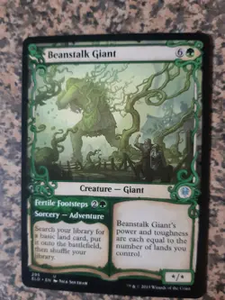 MTG - 1 x Beanstalk Giant - Showcase - Throne of Eldraine - Image 1