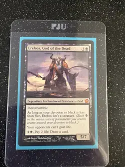 1x Erebos, God of the Dead, MP (see photos), THS, Magic: the Gathering, MtG - Image 1