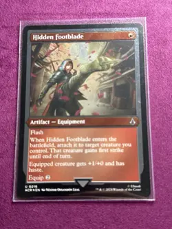 Hidden Footblade - Foil Etched ACR NM MTG Assassins Creed Magic The Gathering - Image 5
