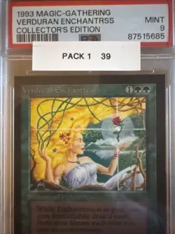 1993 MtG Verduran Enchantress Magic: the Gathering CE PSA 9 WOTC Rare - Image 2