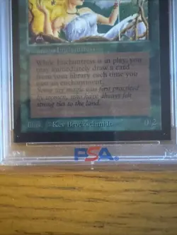 1993 MtG Verduran Enchantress Magic: the Gathering CE PSA 9 WOTC Rare - Image 3