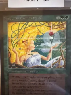 1993 MtG Verduran Enchantress Magic: the Gathering CE PSA 9 WOTC Rare - Image 4