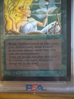1993 MtG Verduran Enchantress Magic: the Gathering CE PSA 9 WOTC Rare - Image 5