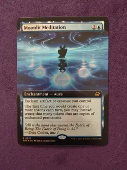 Moonlit Meditation Extended Art #327 Foil NM Edge of Eternities Magic MTG - Image 1