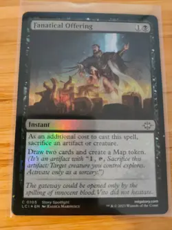 MTG Fanatical Offering (FOIL) 0105 Lost Caverns of Ixalan M/NM Free UK P&P - Image 1