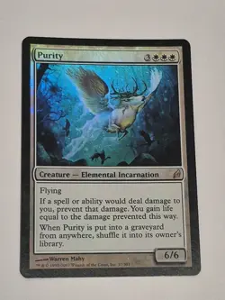 1x MTG Lorwyn FOIL Rare Purity slight clouding of foil LP x1 - Image 1