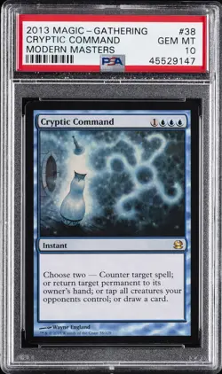 2013 MTG MODERN MASTERS #38 CRYPTIC COMMAND PSA 10 - Image 1