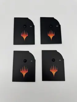 MTG Life Counter Wheel Dial Commander Set of 4 Black 40 Spindown New - Image 1