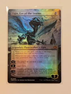 Magic: The Gathering MTG Tarkir TDM #382 Ugin, Eye of the Storms Borderless Foil - Image 1