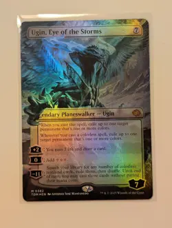 Magic: The Gathering MTG Tarkir TDM #382 Ugin, Eye of the Storms Borderless Foil - Image 2