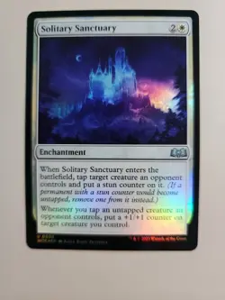 MTG Solitary Sanctuary Wilds of Eldraine 0030 Foil Uncommon - Image 1