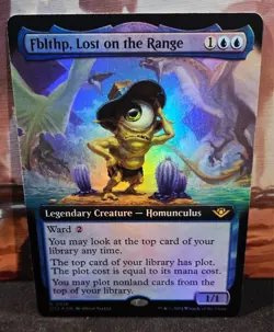 magic the gathering - FOIL! - Fblthp, Lost on the Range - Legendary Creature - Image 1