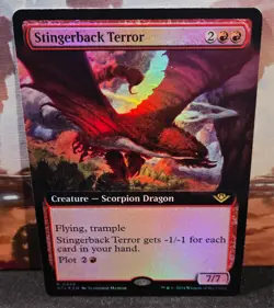 magic the gathering - FOIL! - Stingerback Terror - Creature - Scorpion Dragon - Image 1