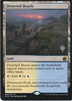 MTG: Innistrad: Midnight Hunt:Promo Pack: Deserted Beach: LP Condition - Image 1