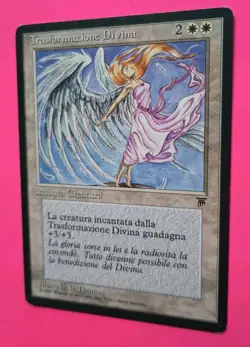 Magic the Gathering MTG FBB Italian Legends DIVINE TRANSFORMATION RARE LP/EX! - Image 2