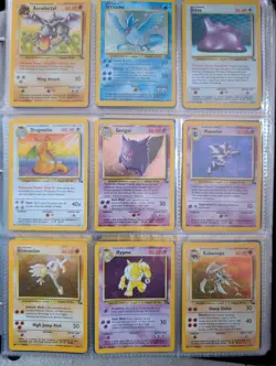 100% Complete Pokemon Card Fossil Set 62/62 Old Vintage Classics WOTC 1999! - Image 1