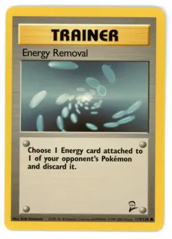 Energy Removal 119/130 Base Set 2 Pokemon Card - Image 1