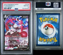 2022 POKEMON SWORD & SHIELD LOST ORIGIN #TG18 FULL ART/ENAMORUS V PSA 10 - Image 3