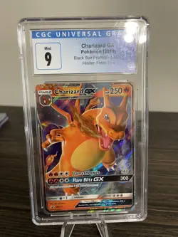CGC 9 Mint Charizard GX 2019 Black Star Promo SM211 Graded Pokemon - Image 1
