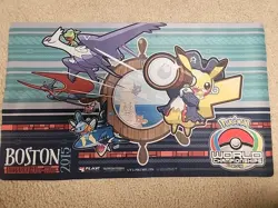 Pokemon 2015 World Championships Boston Pikachu Competitor Playmat NEW W BOX - Image 2