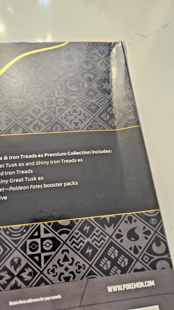 Pokemon TCG PALDEAN FATES Great Tusk/Iron Treads Ex Premium Collection - Image 3