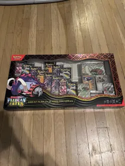 Pokemon TCG: Paldean Fates Great Tusk ex & Iron Threads ex Premium Collection - Image 1