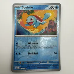 Pokemon TCG Squirtle 007/165 Scarlet & Violet 151 Reverse Holo Common Near Mint - Image 1