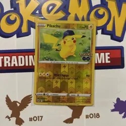 Pokemon Pikachu (28) 028/078 Pokemon GO Reverse Holo Pack Fresh - NM - Image 1