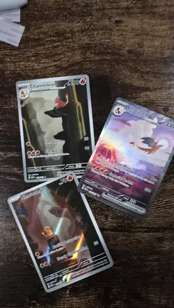 Pokemon Scarlett & Violet 151 Full Art Charizard, Charmeleon, Charmander NM - Image 1