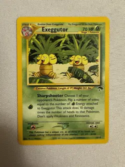2001 Pokemon - Exeggutor Non-Holo - Southern Islands Expansion 13/18 - WOTC - Image 1