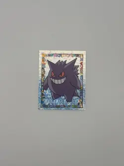 1999 MERLIN POKEMON #S15 GENGAR PRISM STICKER NM - Image 1