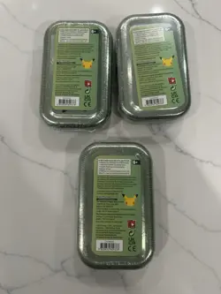 Sealed Pokemon Celebrations 25th Anniversary Mini Tins X3. Hoenn, Alola, Galar - Image 2