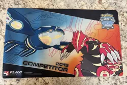 Pokemon TCG 2015 National Championships Primal Kyogre & Primal Groudon Playmat - Image 1