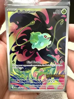 Pokemon TCG Bulbasaur #133/132 ME01: Mega Evolutions Illustration Rare SEALED - Image 1