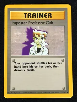 Pokemon Imposter Professor Oak 73/102 Common (LP) - Image 1