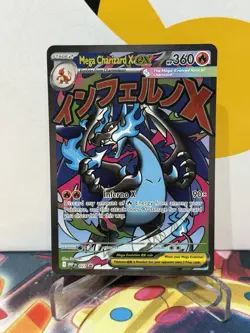 Mega Charizard X ex 023 Pokemon Phantasmal Flames Black Star Promo NM - Image 1