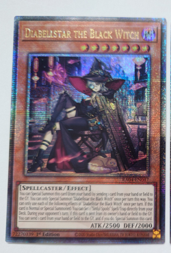 DIABELLSTAR THE BLACK WITCH ALT ART RA04-EN047 QUARTER YUGIOH *NEW & MINT* - Image 1