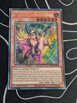 Yugioh Dark Magician Girl The Magician’S Apprentice ALIN-EN004 Secret Rare 1st - Image 1