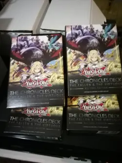 YUGIOH THE CHRONICLES DECK THE FALLEN and THE VIRTUOUS Lot of 4x English Sealed - Image 1