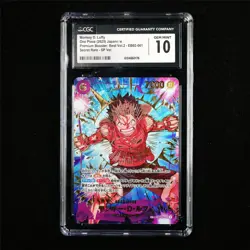 CGC 10 GEM MINT 2025 One Piece JPN Monkey D. Luffy EB02-061 SEC - Image 1