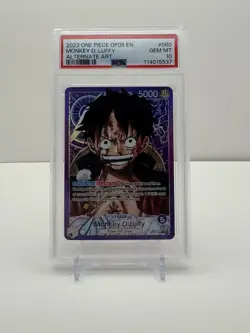 2023 ONE PIECE OP05-AWAKENING OF THE NEW ERA ALT ART #060 MONKEY D. LUFFY PSA 10 - Image 1