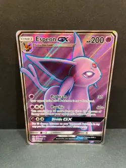 Espeon GX 140/149 Full Art Sun & Moon Ultra Rare Pokemon Card - Image 1