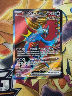 Pokemon TCG Roaring Moon ex 229/182 Paradox Rift 🔥 S&V Full Art NM Pokemon Card - Image 1